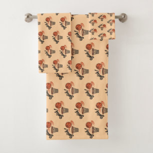 Swish Slam Dunk: Vintage Basketball Style Bath Towel Set