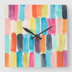Swish Swatch I Square Wall Clock