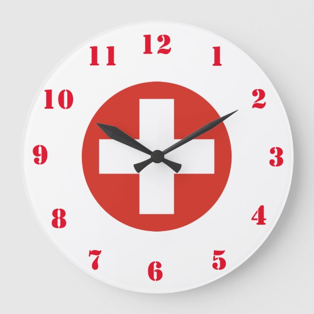 Swiss Air Force Wall Clock (Front)