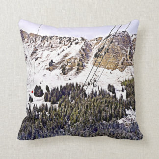 Swiss Alps Cable Car Cushion