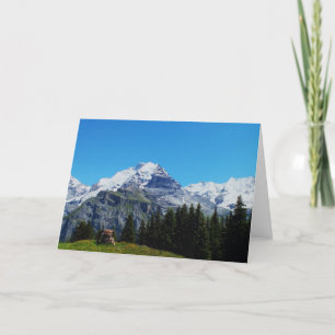 Swiss Alps Holiday Card