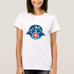 Swiss Alps Illustration T-Shirt