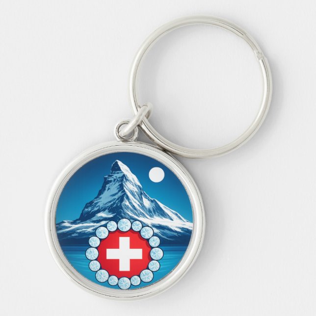 Swiss Alps - Matterhorn Key Ring (Front)