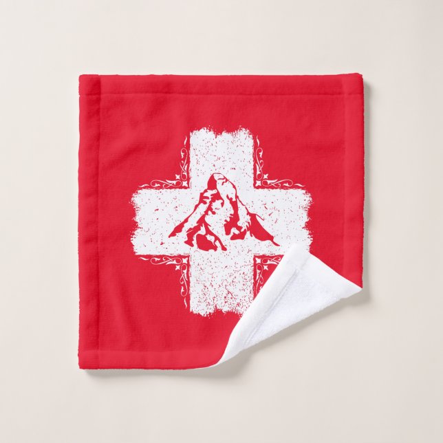 Swiss Alps Matterhorn - Switzerland  Bath Towel Set (Wash Cloth)