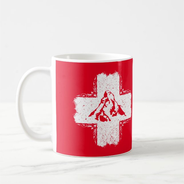Swiss Alps Matterhorn - Switzerland  Coffee Mug (Left)