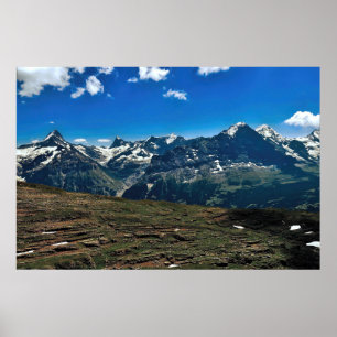 Swiss Alps of Grindelwald Poster