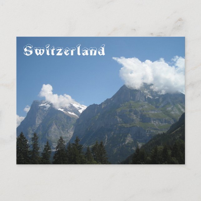 Swiss Alps Postcard (Front)
