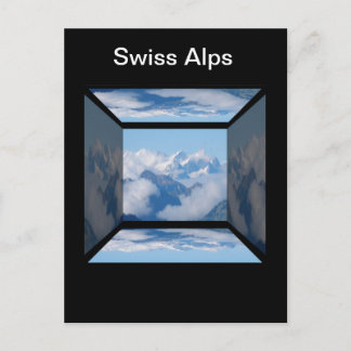 Swiss Alps with Clouds by Celeste Sheffey Postcard