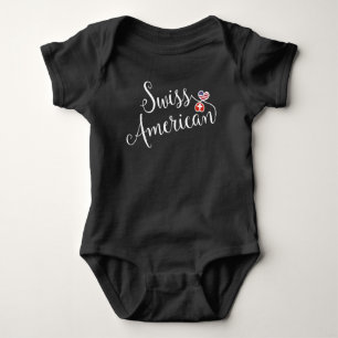 Swiss American Entwinted Hearts Baby Bodysuit