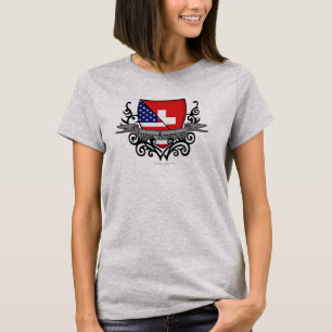 Swiss-American Shield Flag T-Shirt