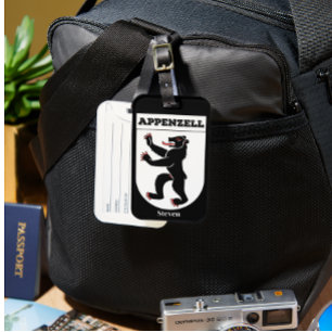 Swiss Canton Appenzell, Innerrhoden Coat of Arms Luggage Tag