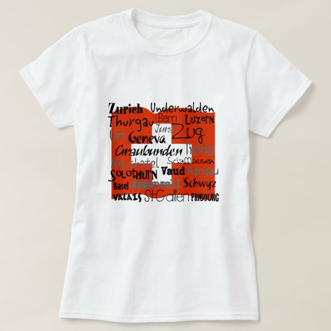 Swiss Cantons Ladies Shirts (Design Front)