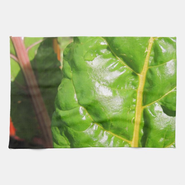 Swiss Chards Tea Towel (Horizontal)
