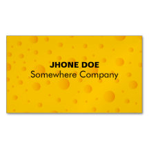 Swiss Cheese Cheezy Texture Pattern Business Card