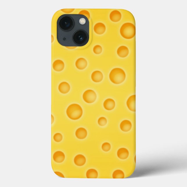 Swiss Cheese Cheezy Texture Pattern Case-Mate iPhone Case (Back)