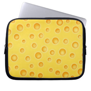Swiss Cheese Cheezy Texture Pattern Laptop Sleeve