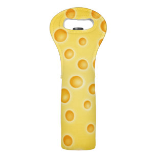 Swiss Cheese Cheezy Texture Pattern Wine Bag