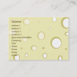 Swiss Cheese - Chubby Business Card