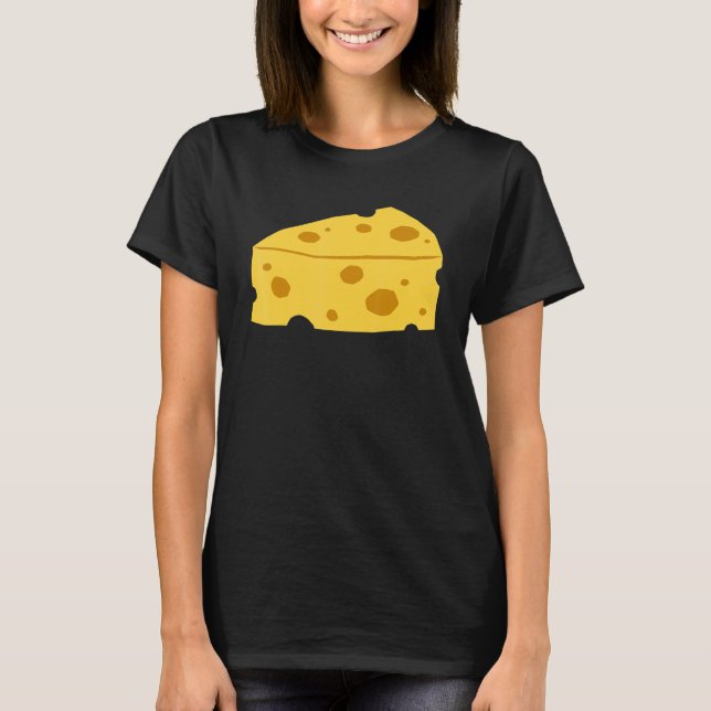 Swiss Cheese  I Love Cheese  Gouda Cheddar Mozzare T-Shirt (Front)