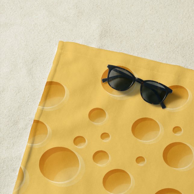 Swiss Cheese Pattern Beach Towel (In Situ)
