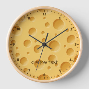 Swiss Cheese Pattern Clock