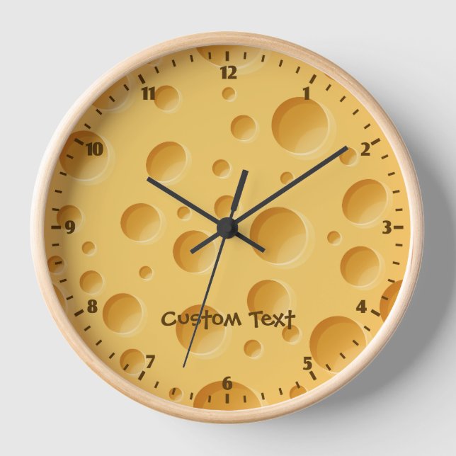 Swiss Cheese Pattern Clock (Front)
