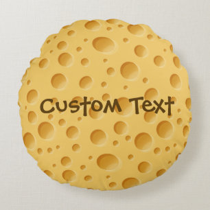 Swiss Cheese Pattern Round Cushion