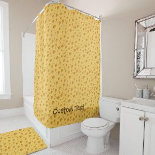 Swiss Cheese Pattern Shower Curtain