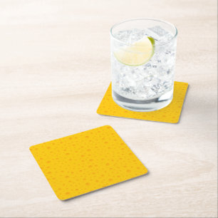Swiss Cheese Pattern Square Paper Coaster