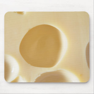 SWISS CHEESE SURFACE TEXTURE CREAM CIRCLES HOLES MOUSE PAD