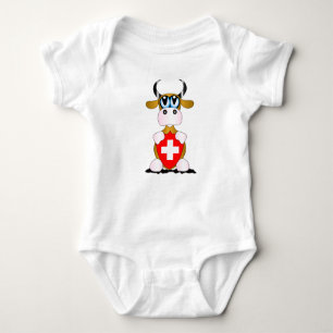 Swiss Cow Baby Bodysuit