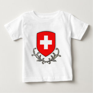Swiss Crest Kids Lg sleeve Baby T-Shirt