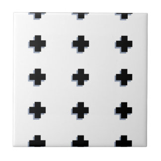Swiss Crosses Modern Scandinavian Design Ceramic Tile
