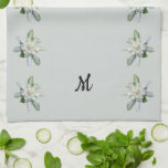 Swiss Edelweiss famous alpine flower personalised Tea Towel<br><div class="desc">Swiss Edelweiss kitchen towels. Switzerland kitchen towels with the famous alpine Edelweiss flowers.
You can personalise the towels and add your own monogram.</div>