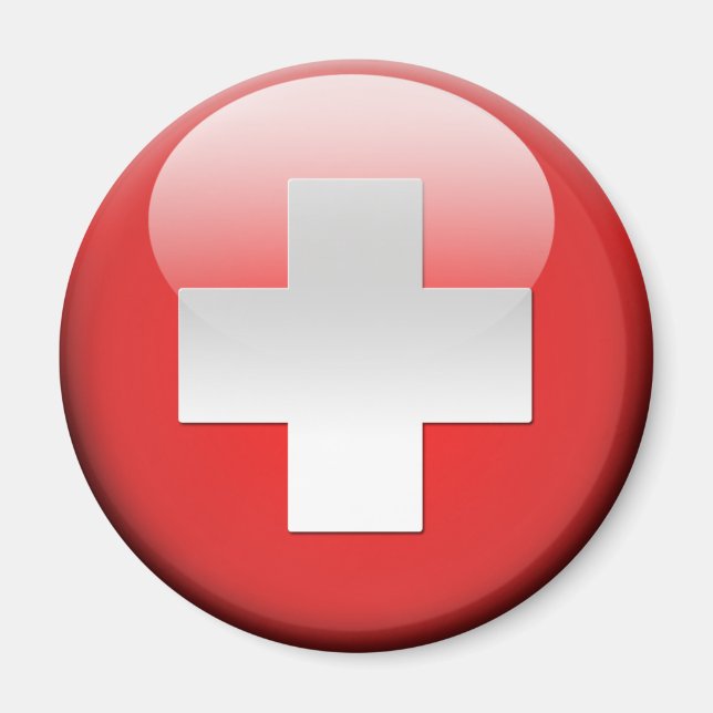 Swiss Flag 2.0 Magnet (Front)