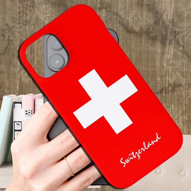Swiss Flag Case, Switzerland fashion Cross /sport Case-Mate iPhone Case (Creator Uploaded)
