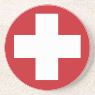 Swiss Flag Coaster