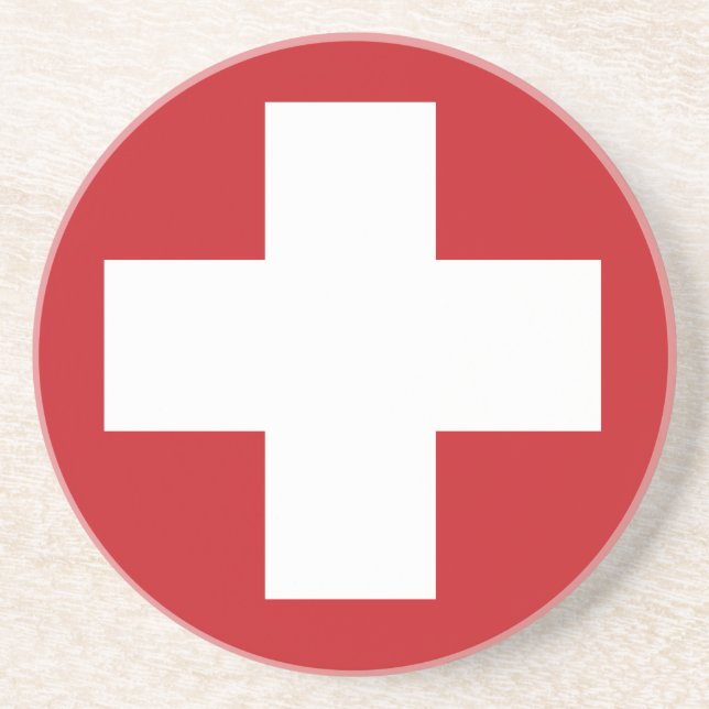 Swiss Flag Coaster (Front)