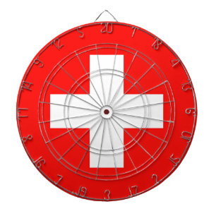 Swiss flag dartboard