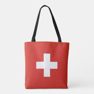 Swiss Flag, Flag of Switzerland Tote Bag
