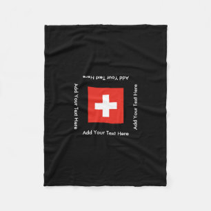 Swiss Flag Fleece Blanket