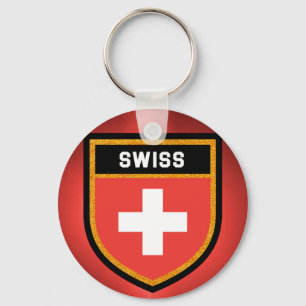 Swiss Flag Key Ring
