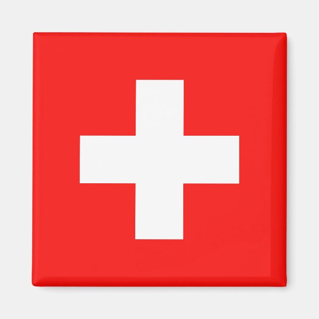 Swiss flag magnet (Front)