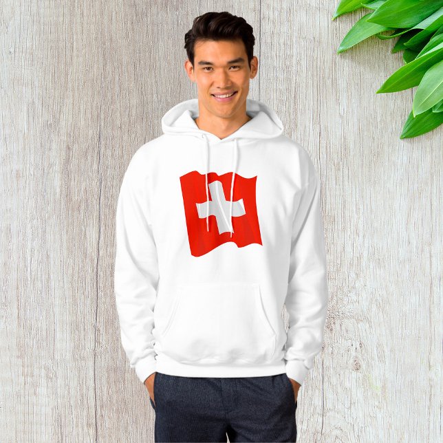 Swiss Flag Mens Hoodie (Creator Uploaded)
