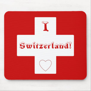 Swiss flag mouse pad