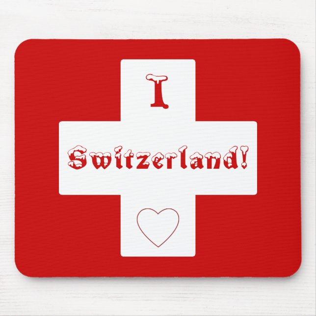 Swiss flag mouse pad (Front)