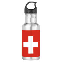 Swiss flag paper cup