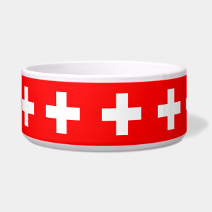 Swiss Flag Pet Bowl