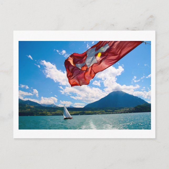 swiss flag postcard (Front)