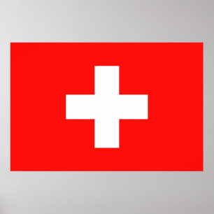Swiss flag poster